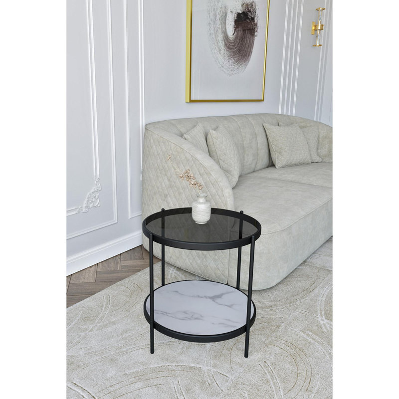 Side Table, Fume, Black