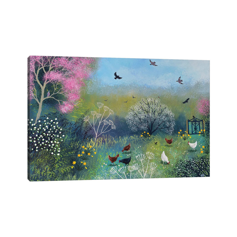 Spring Chorus by Jo Grundy - Wrapped Canvas Painting, 152.5 cm H x 101.5 cm W