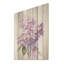 Élégant bouquet de lilas - lilas, art mural sur bois de pin naturel-439943154
