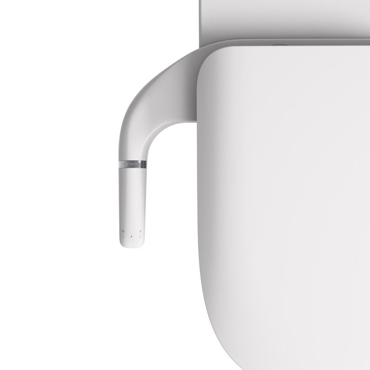 Purewash M100 Manual Bidet Attachment For Toilet Seats, Dual Nozzle with Self-Cleaning Wands