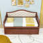 Lit de jour simple en bois avec lit gigogne et 2 tiroirs-605780248