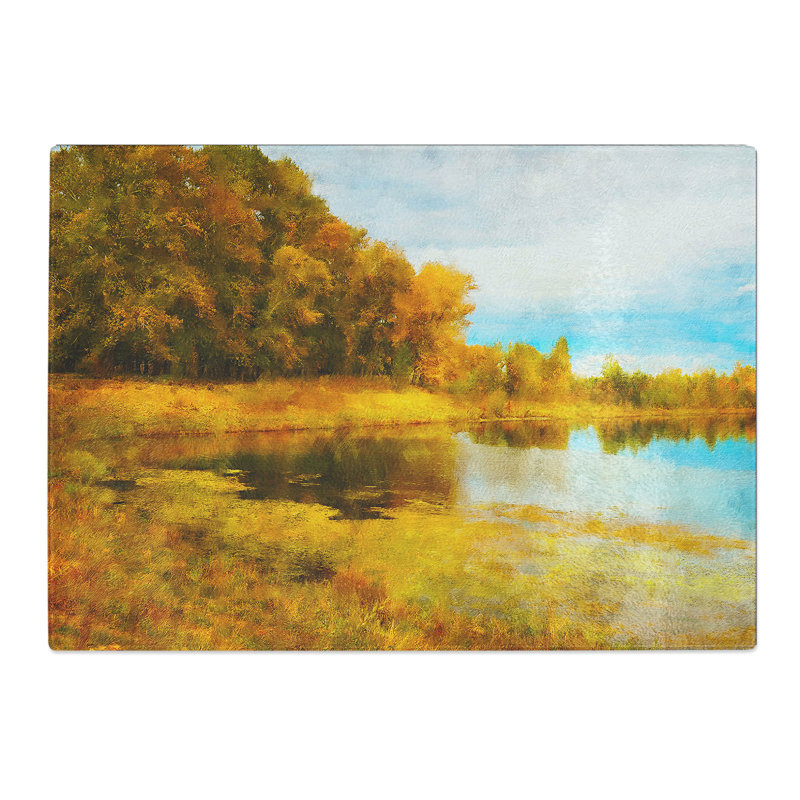 Forest and Lake Vol.3 Chopping Board, 0.4cm H x 28.5cm W x 39cm L