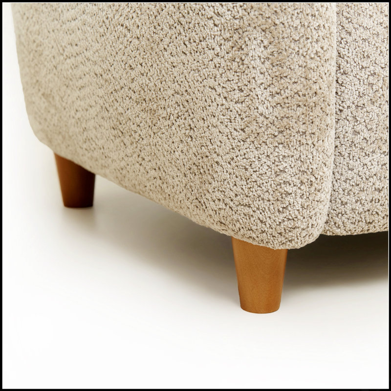 Canapé deux places en tissu chenille nordique avec dossier incurvé pour un confort optimal dans le salon, le bureau ou l'espace détente.