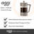 5 Cup Borosilicate French Press Coffee Maker (600 ml, 20 oz)