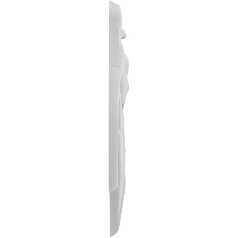 Rosettes de qualité supérieure, H 6 po x l 3 po x P 0,5 po, Droite