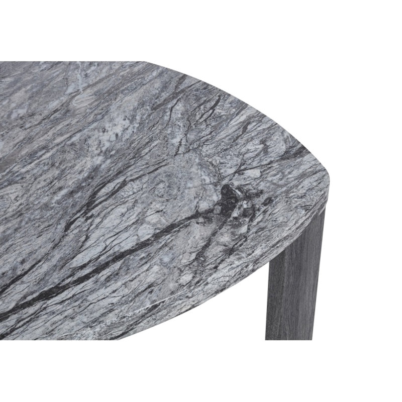 Table basse d'apparence marbre gris granite