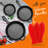 NutriChef Non-Stick 3 Piece Skillet Set