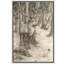 «Deer and Resting Dog in Woodland Scene», reproduction d'art sur toile encadrée dans la chambre principale-853335751-853335744