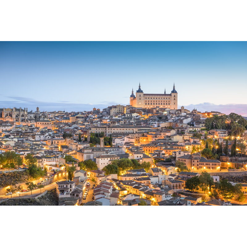 Spain Town Skyline by SeanPavonePhoto - Wrapped Canvas Print, 61cm H x 91cm W