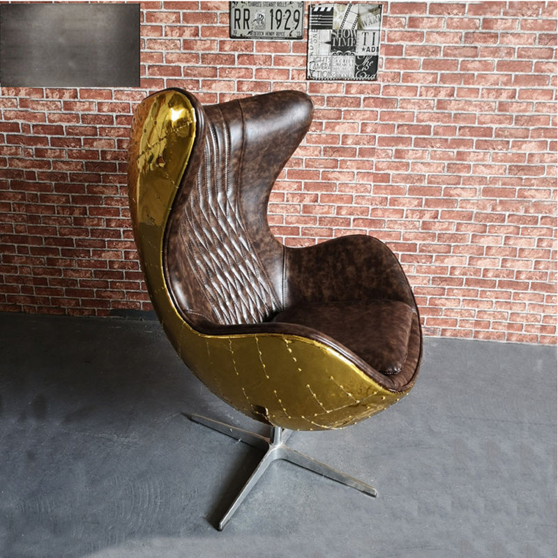 Harare Faux Leather Swivel Armchair