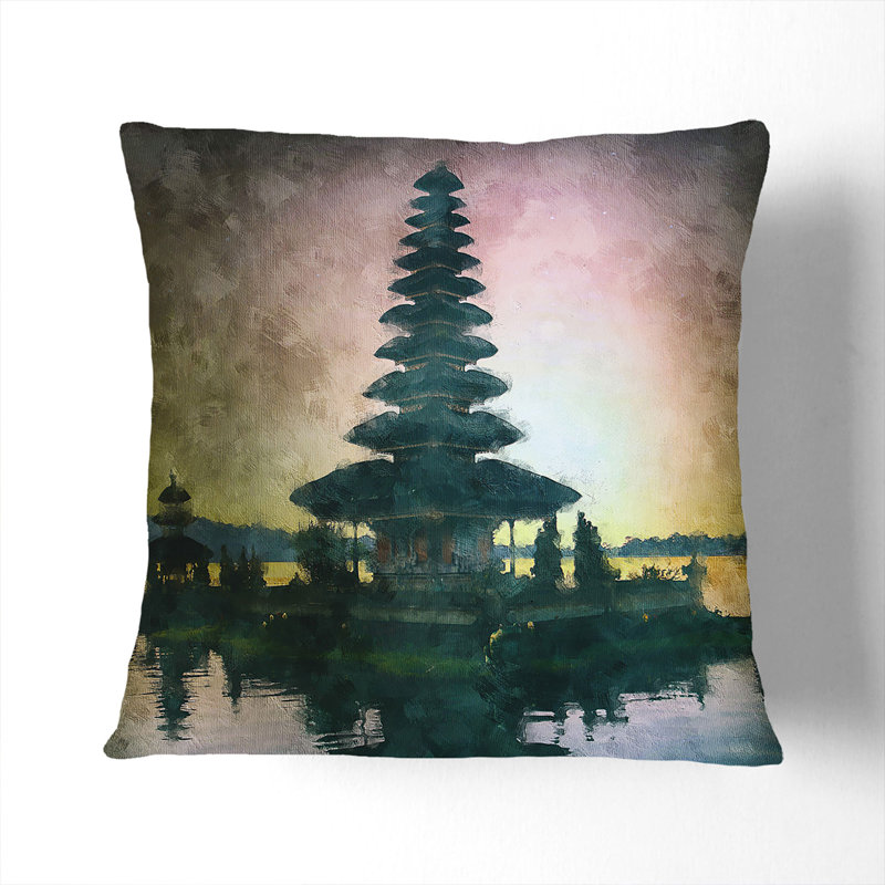 Square Cushion, 40cm H x 40cm W x 15cm D, Black
