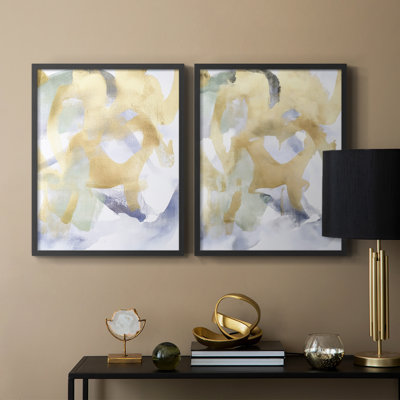 ABSTRACT Series DCCL XXXVII - Reproduction encadrée de qualité supérieure - prête à être accrochée - aucun clou requis - aucun clou requis