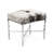 Upholstered Cowhide Bench