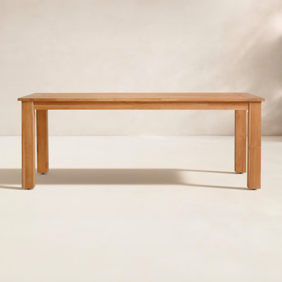 Echols 80" Teak Patio Dining Table