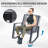 2-Person Outdoor Patio Bistro Metal Rocking Conversation Set With Table-300585297