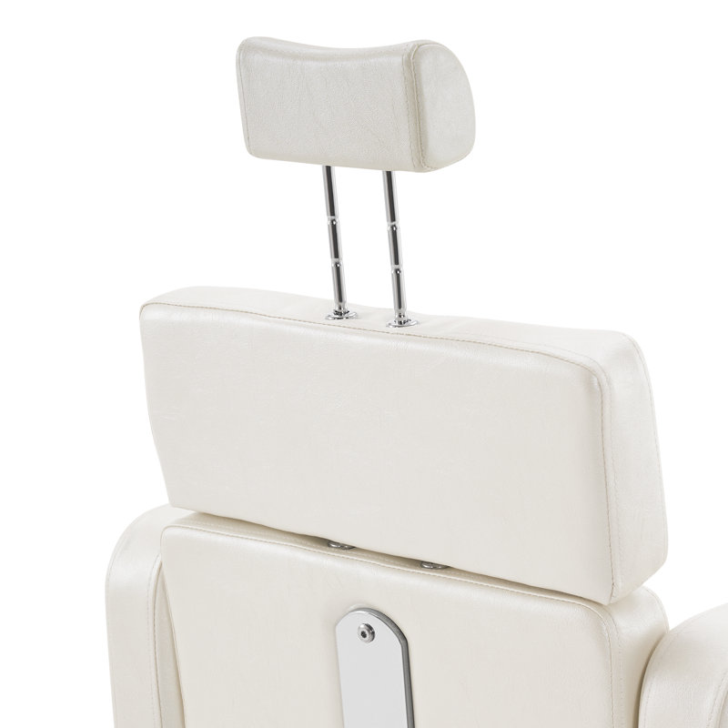 Fauteuil de coiffeur hydraulique pivotant en similicuir de 25 po Nave, Champagne