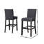 Élégants tabourets de bar en tissu avec garniture cloutée, ensemble de 2, pour une expérience d'assise chic et confortable.