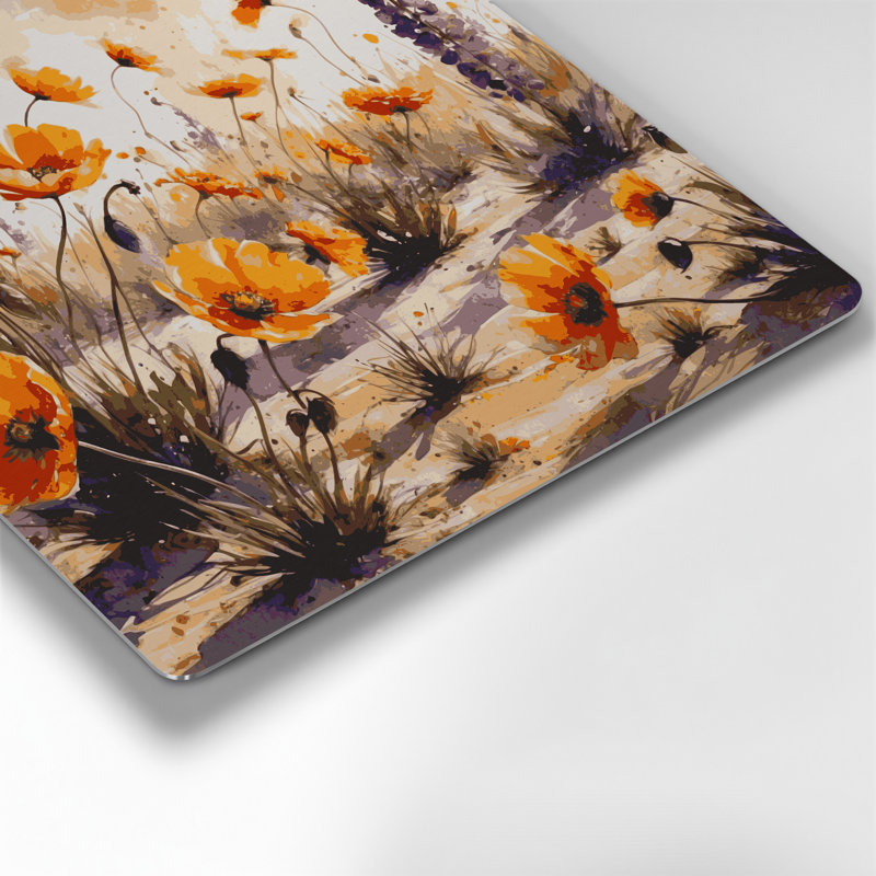 «Southwestern Plants Desert Wildflower 164», art mural en métal beige
