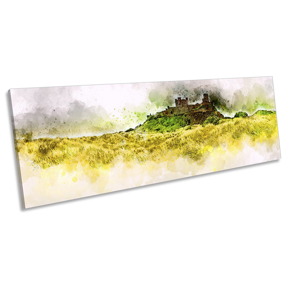 Bamburgh Castle Northumberland - Wrapped Canvas Panoramic Print