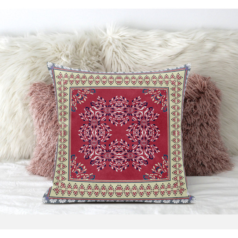 Housse et insert de coussin carré Window Window, 18" x 18", Bleu / bleu clair