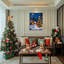 «Snowman Night», art mural sur toile-2020935683