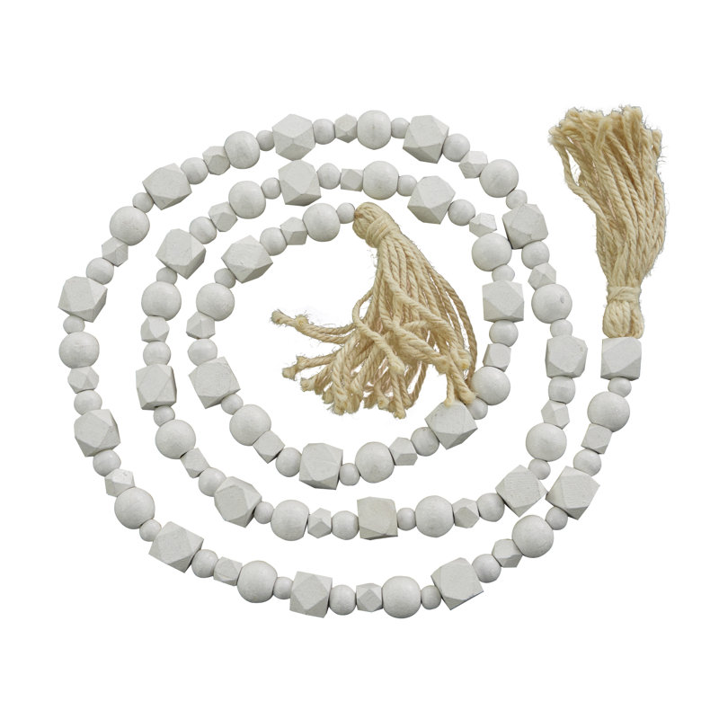 Guirlande Bead, Blanc