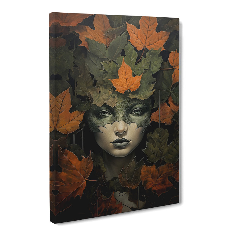 Ivy Leaf Contemporary - Wrapped Canvas, 76cm H x 50cm W x 3cm D