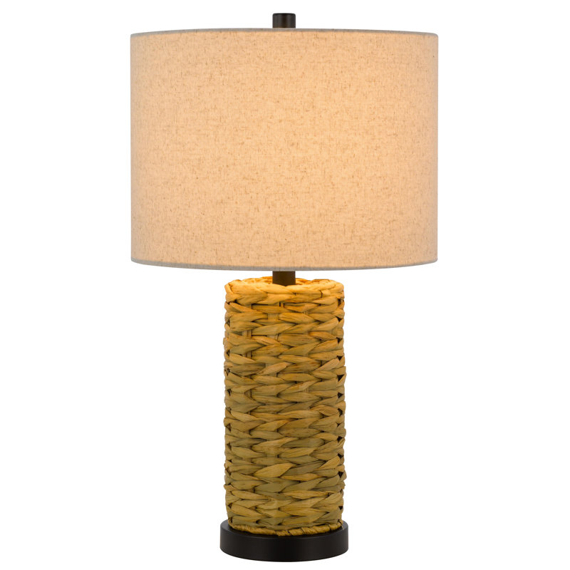 Seagrass Bedside Lamp 23" H with Natural Woven Design