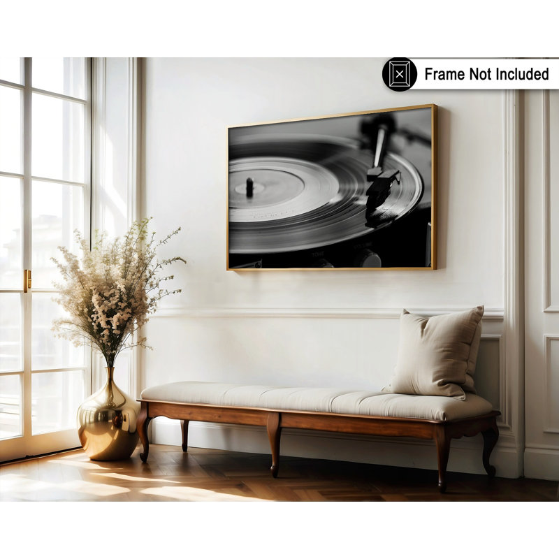 Disque vinyle plat, Unframed, Poster, 11"H x 14"W