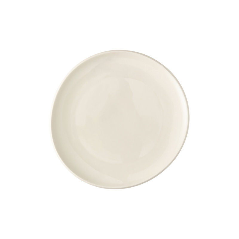 Junto Handmade Stoneware Salad/Dessert Plate, Alabaster