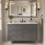 Meuble-lavabo mural 36 po, armoire de rangement flottante avec 2 tiroirs, 1 tiroir basculant, lavabo simple en céramique 3 trous, armoire moderne-2055328747