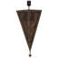 Applique murale 1 lumière rétro en métal doré antique 1 lumière