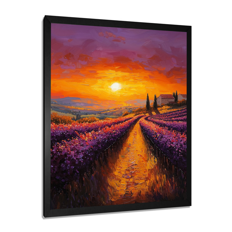 Elwood - Landscapes Wall Decor, H 44 po x l 34 po, Reproduction encadrée sans passe-partout, Noir, noir, noir, noir