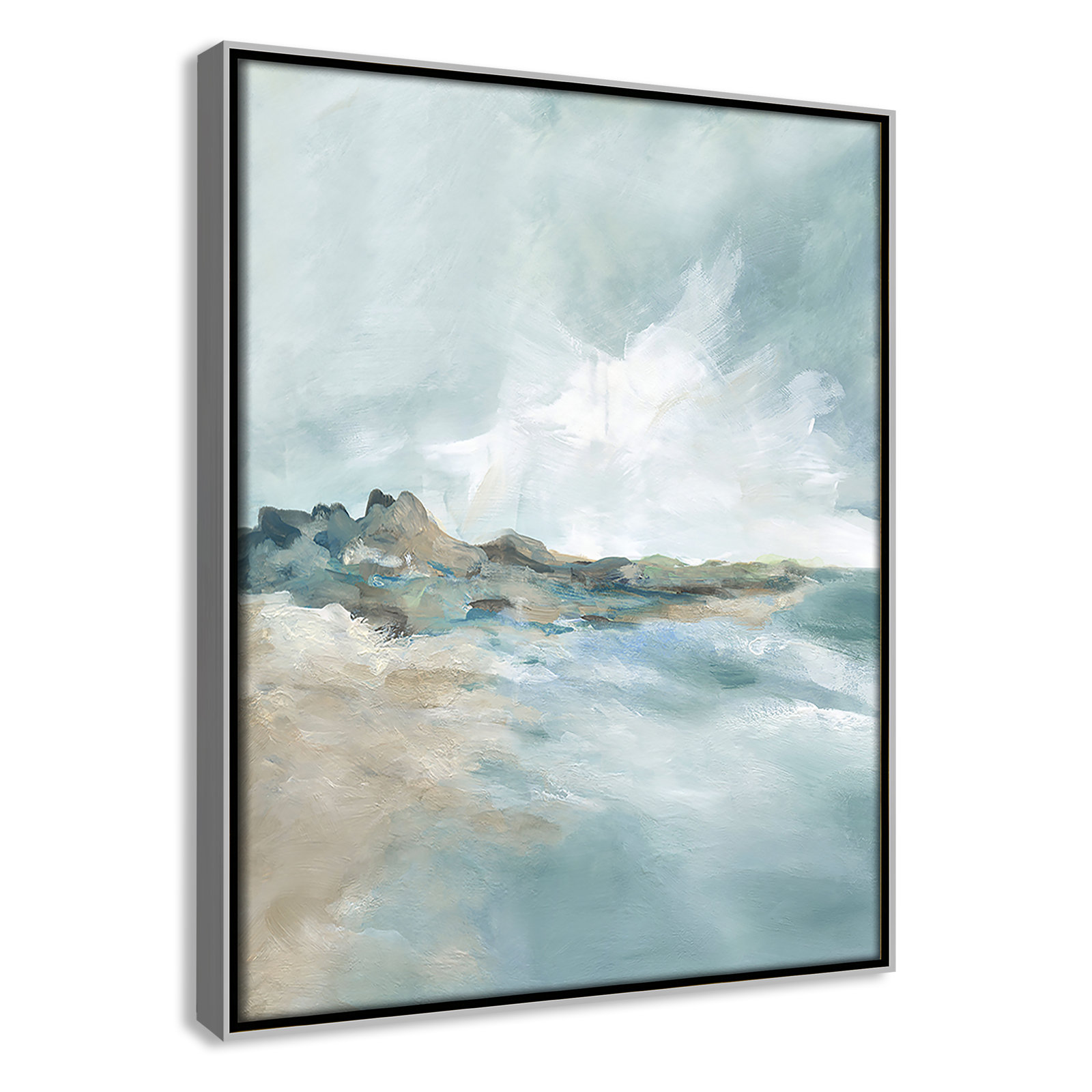 Sandpoint Print by Carol Robinson, Silver, 15.5" H x 12.5" W
