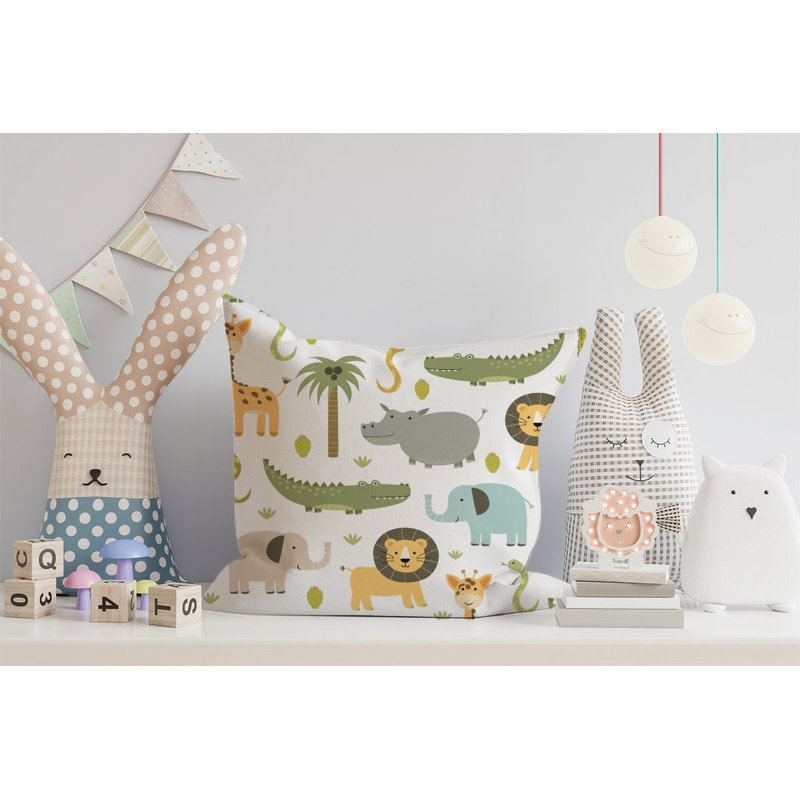 Madill CUTE SAFARI ANIMALS Square Throw Cushion