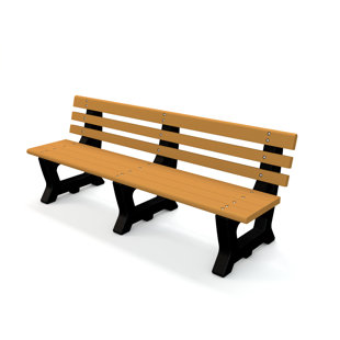Banc de parc en plastique recyclé Adams Brooklyn