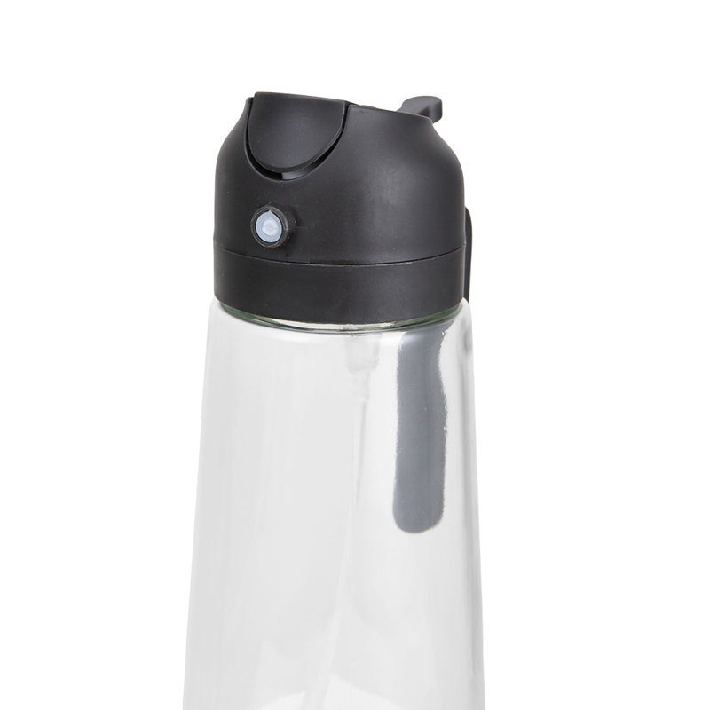 Single Oil / Vinegar Cruet, 20cm H x 8.9cm W x 8.9cm D, Black