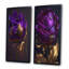 Mauve pivoine liquide or I - pivoines, ensemble de 2 pièces d'art mural-75795335-75795334