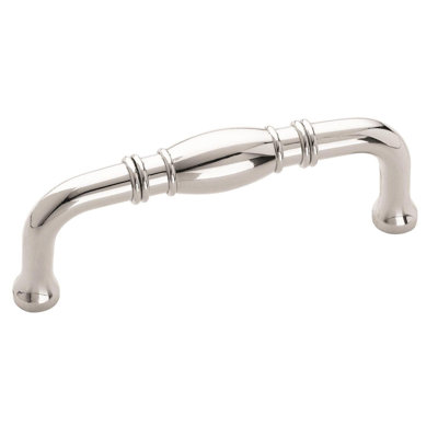 Granby 3 inch (76mm) Center-to-Center Polished Chrome Cabinet Pull - 25 Pack