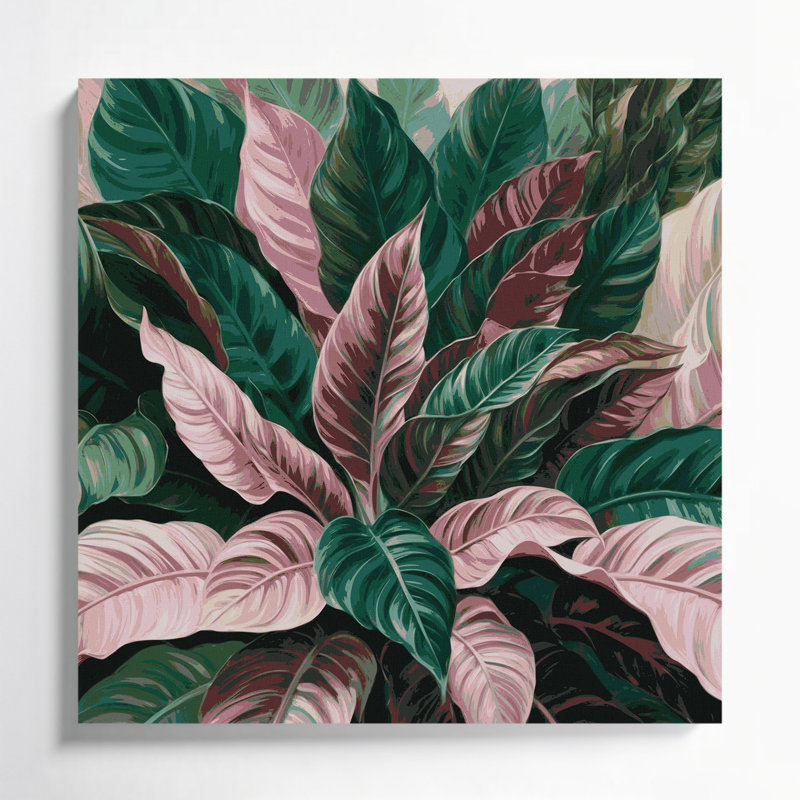 Art mural sur toile Botanical, H 12 po x l 12 po