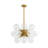 18-light Swirled Glass Globe Chandelier