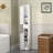 67.51" Tall Bathroom Storage Cabinet With Adjustable Shelves,Slim 2 Doors Freestanding Cabinet With Anti-Tip, Open Compartments, For Home, Small Spaces, Bathroom,Kitchen, Living Room, White
