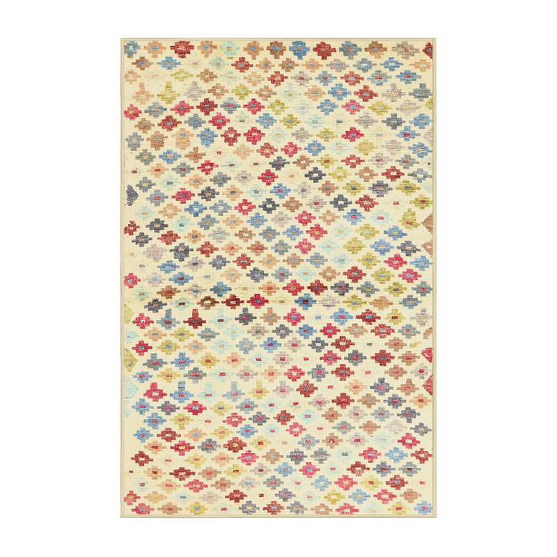 Geometric Indoor Rug, Rectangle 3' x 5'