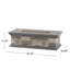 Foyer rectangulaire Mgo - 50 000 Btu