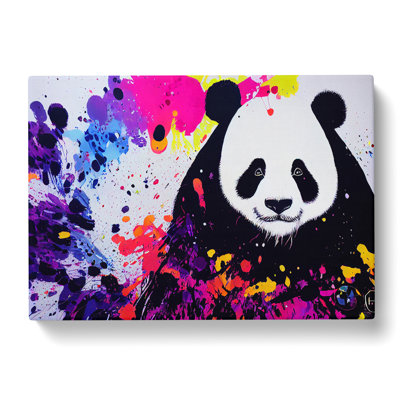 Panda Splash Vol.2 Abstract - Wrapped Canvas Print