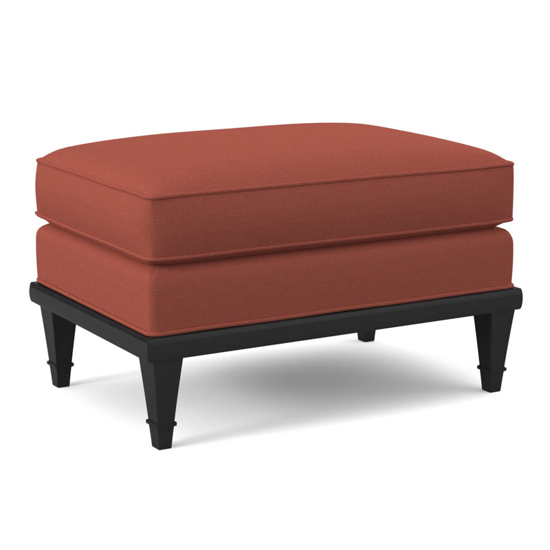 Dublin Ottoman, Elise Linen, Espresso