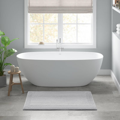 Tapis de bain réversible 100% coton touffeté 3000 g / m²