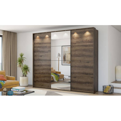 Jair 3 Door Manufactured Wood Wardrobe