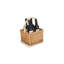 Wicker 4 Bottle Drinks Carrier Basket