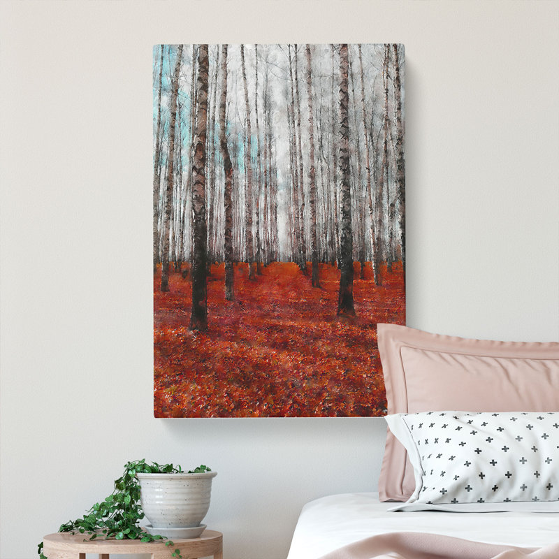 Rows Of Trees - Wrapped Canvas, 76cm H x 45cm W x 4cm D